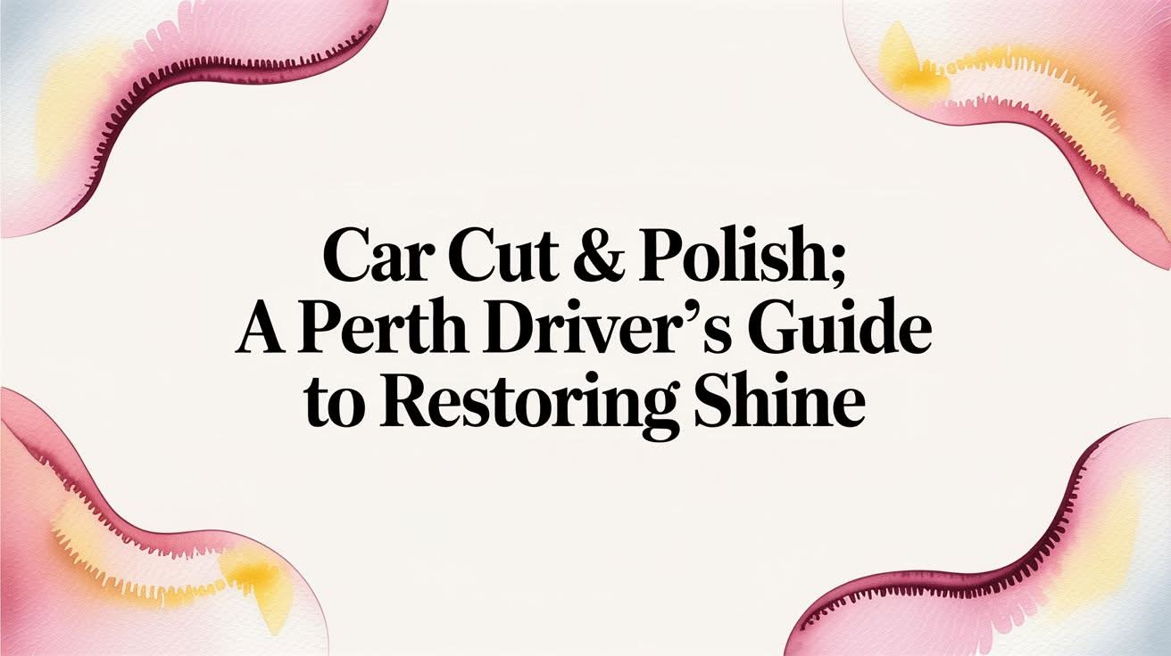 Car Cut & Polish: A Perth Driver’s Guide to Restoring Shine