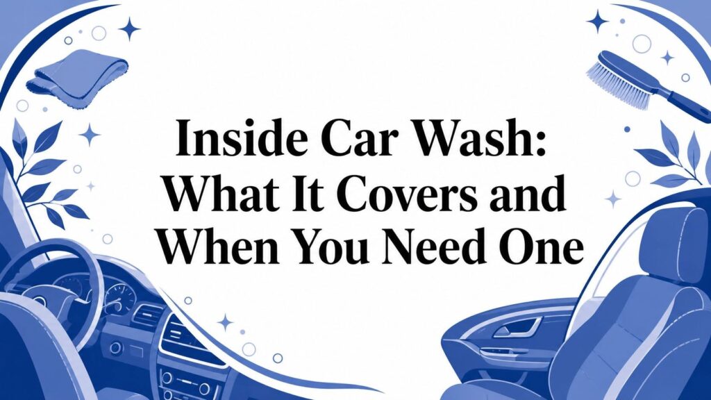 Inside Car Wash: What It Covers and When You Need One