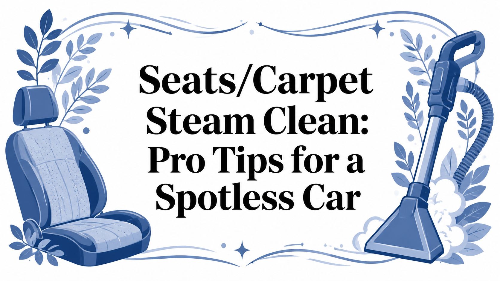 Seats/Carpet Steam Clean: What’s the Best Way to Clean Your Car?