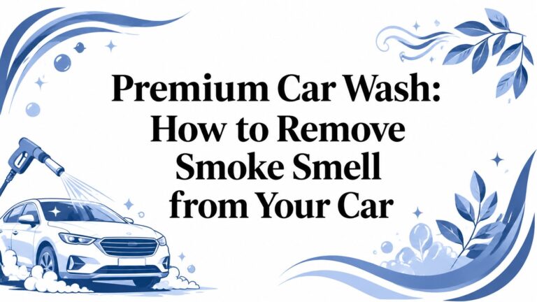 Premium Car Wash: How to Remove Smoke Smell from Your Car